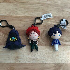 Sailor Moon Figural Bag Clips set of 3 Villains Saphir Rubeus Wiseman Exclusive